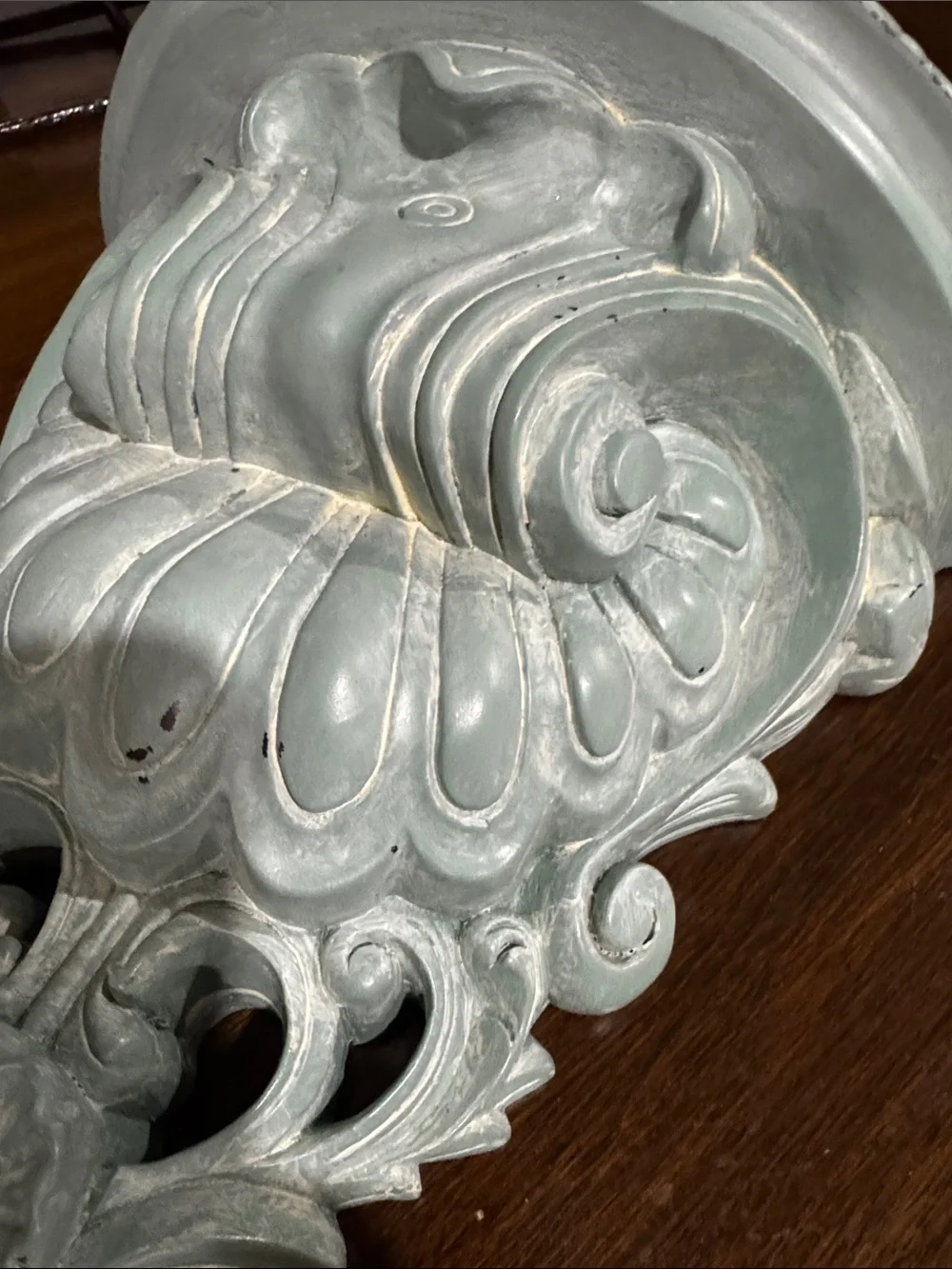 Wall Corbel Shelf in Light Seafoam Green